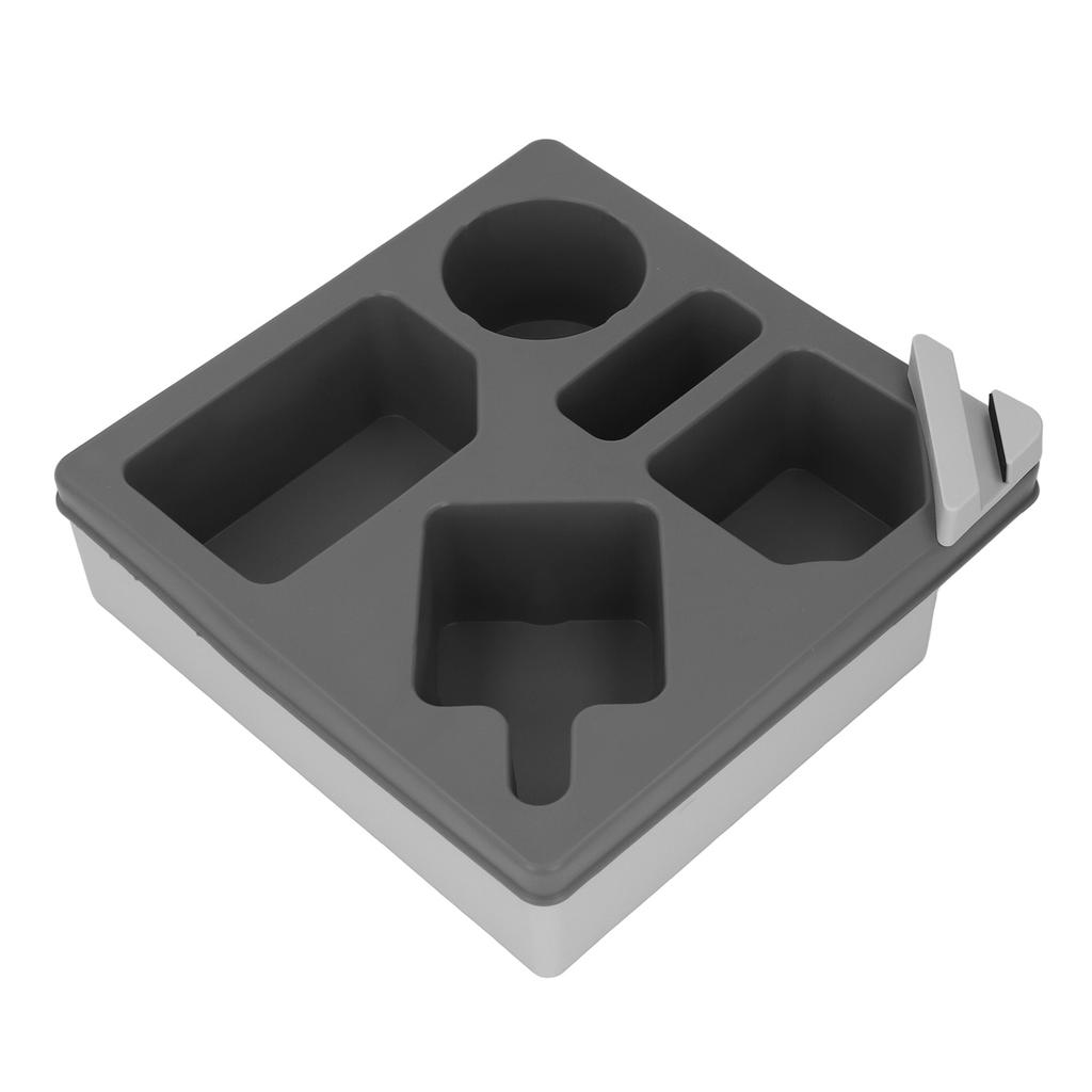 Sofa Cup Holder Tray with Phone Stand Silicone Plastic Couch   Drink Holder for Bed Car Remote Control Snacks and Other Items