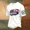 Men's V-Neck Printed Short Sleeve T-Shirt, Lightweight Breathable Casual Summer Top