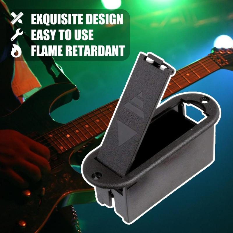 9V Battery Box ABS Plastic Design For Guitar Bass Effects And Preamps Equipped Easy Replacement Offering Reliability