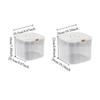 Sealed Dog Food Storage Container Transparent Pet Food Storage Barrel  Pet Supplies