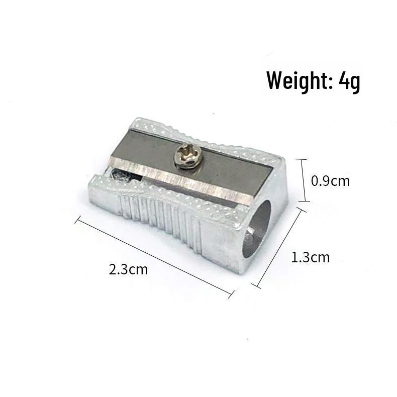Aluminum Alloy Single-Hole Pencil Sharpener for Kids серебряный