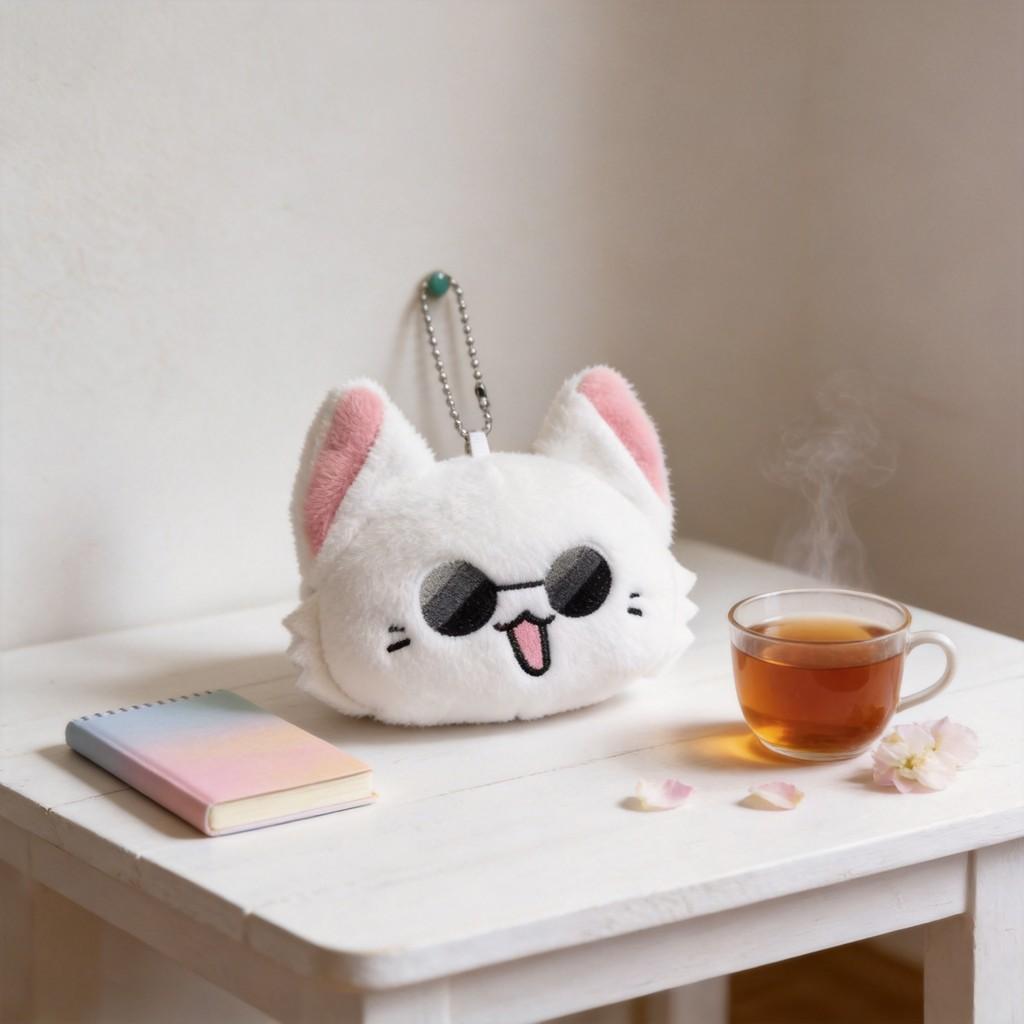 Jujutsu Kaisen Plush Toy Cute Cat Animal Stuffed Animal With Squeaker And Collectors