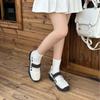Retro runder Kopf Spleißen lässige vielseitige Mary Jane Schuhe Nische Designgefühl funktioneller Wind Ballett Sportschuhe