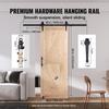 Barn Door and Hardware Kit 30" x 84" Wood Sliding Barn Door Kit Smoothly