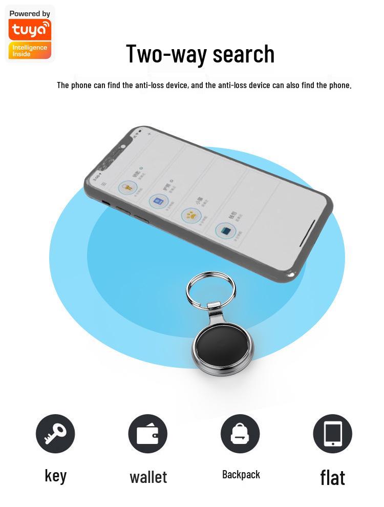 Graffiti Tuya Bluetooth 5.0 Smart Anti-Loss Two-Way Item Finder