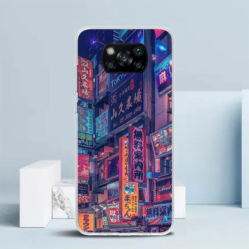 Anime Aesthetic Scenery Phone Case For Xiaomi Poco F7 Ultra X5 X6 X7 Pro M7 Redmi 15C 15 13C 13 12C 12 10C 10 10A 9 9C 9A 9T Cov