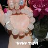 Purple Jade Grape, Madagascar Pink Crystal Gourd Fulu Bracelet, New Chinese Style, Amethyst Flower God Bracelet.