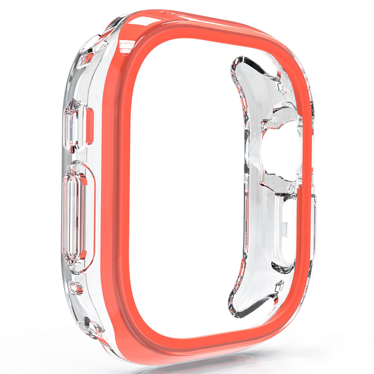 

For Apple Watch 7/8/9 41mm Hollow-Out PC+TPU Protection Cover Watch Frame Case B