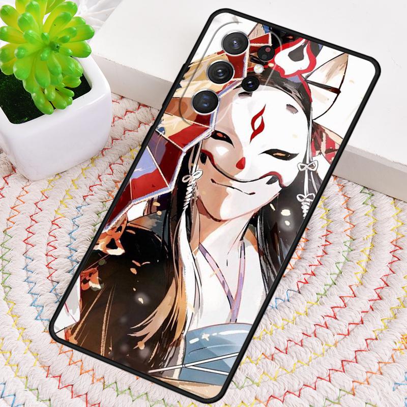 Japanese Style Anime Fox Silicone Phone Case For Samsung Galaxy Note 10 Pro S26 S25 S24 S23 S22 S21 Plus S25Ultra Capa Cover
