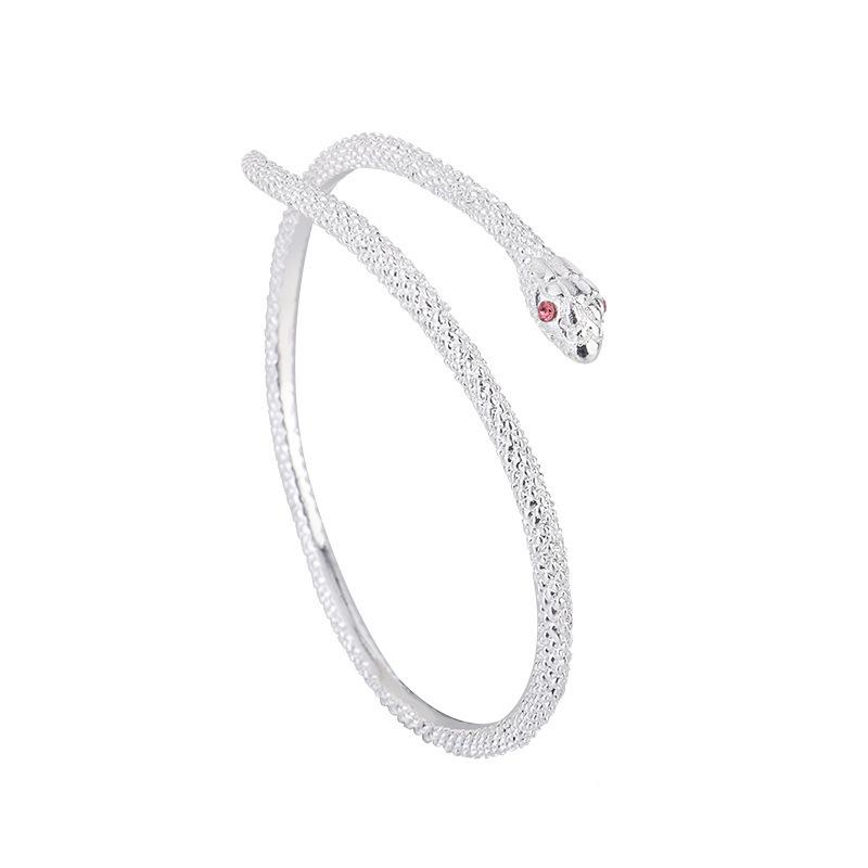 Silver Colour Snake Bracelet for Women Personality Fashion Simple Adjustable Bracelet Wedding Jewelry Birthday Gifts