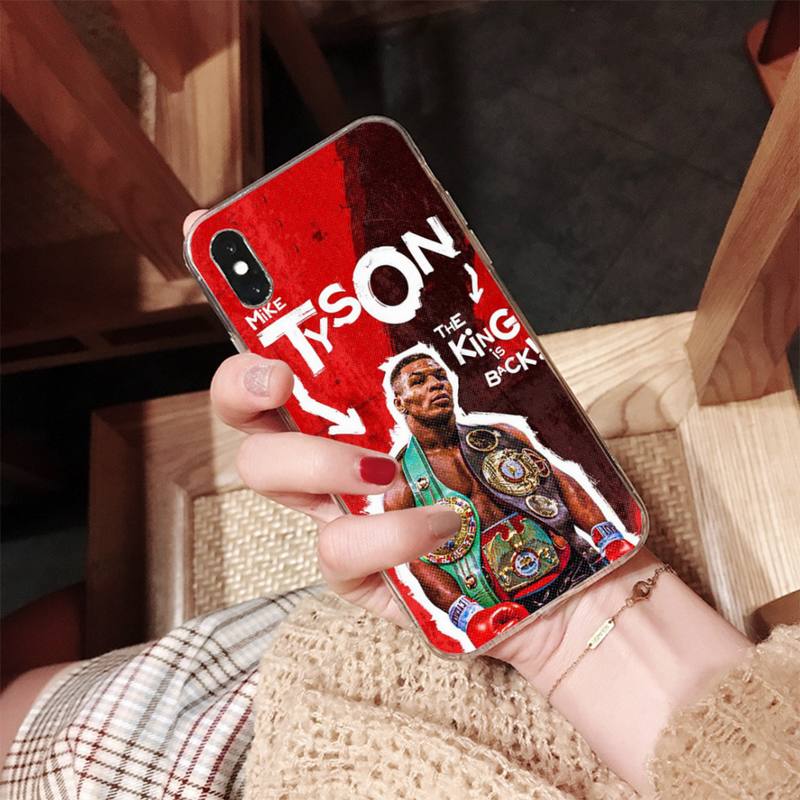 MaiYaCa Mike Tyson Boxer Man Phone Case for iPhone 11 12 13 mini pro XS MAX 8 7 6 6S Plus X 5S SE 2020 XR case