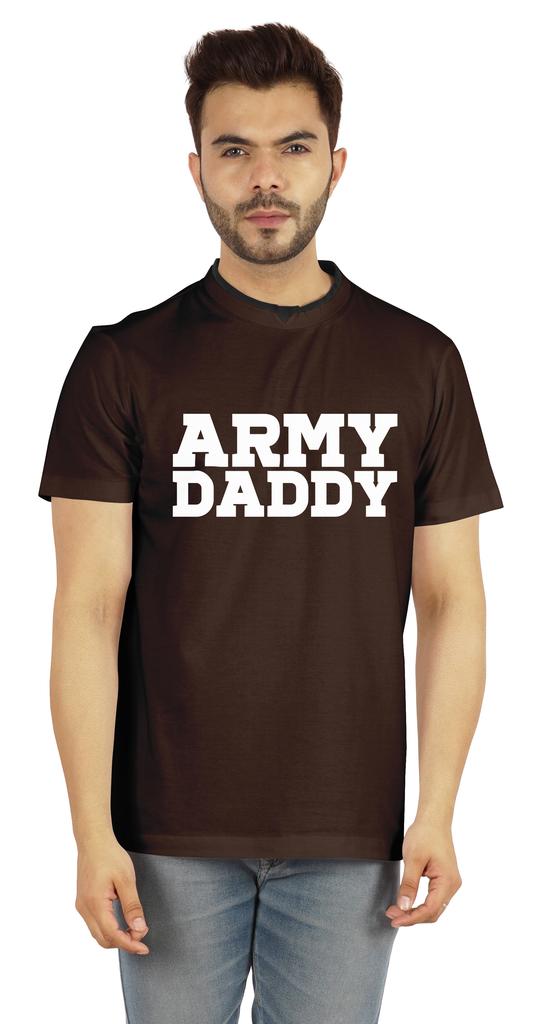 Inkmeso Men  s Tshirt For Military Pride Dad Graphic Quote   Army Daddy   Tee Cotton Jersey