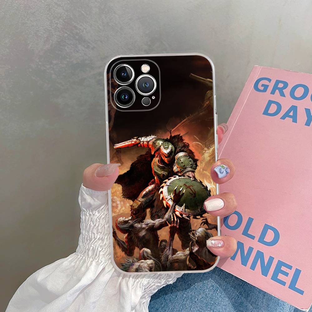 Cool Game H-DOOM Eternal-S Phone Case For iPhone 17 16 15 14 13 11 12 Pro Max 16 Plus Transparent