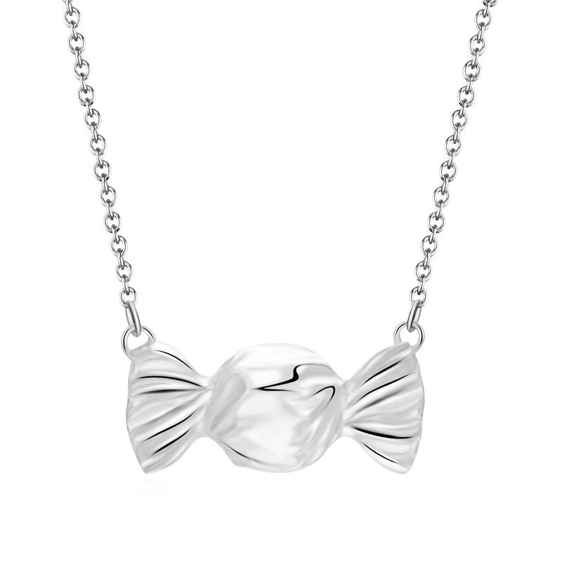 

Летнее ожерелье-конфета 2022 для женщин, регулируемая длина и элегантная подарочная упаковка серебряный