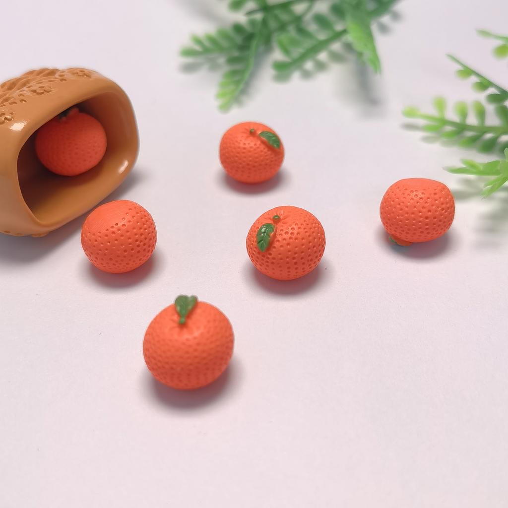 100PCS Mini 3D Fruit Series Resin Flatback Cabochons for Hairpin Scrapbooking DIY Jewelry Craft Decor Accessories Slime Charms