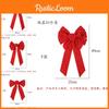 Luxurious Christmas Tree Decoration Bow With Glittery Fabric In Multiple Sizes For Festive Cheer