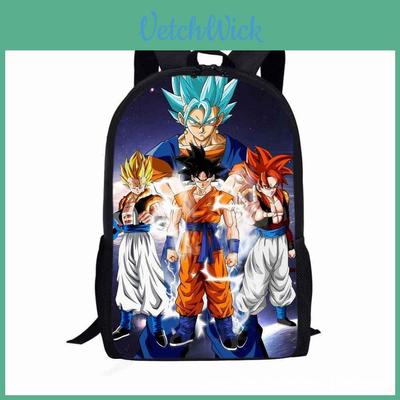 Mochila Escolar Desenho Dragon Ball Para Meninos Com Tecido Oxford Respirável E Grande Capacidade