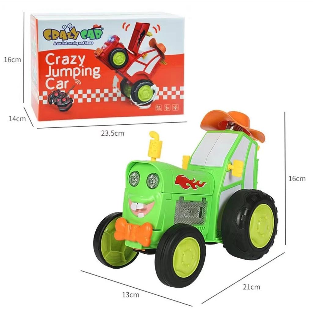 New Unique Dance Stunts Train Remote Control Car Lighting Music Swinging Flipping Charging Children'S Toy Car  Swinging Stunt