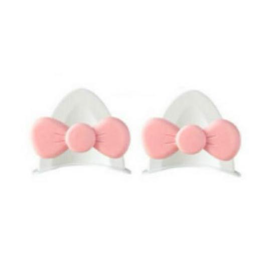 Electric Vehicle & Motorcycle Helmet Decoration Stickers - Cute Cat & Bear Ears, Bow Design