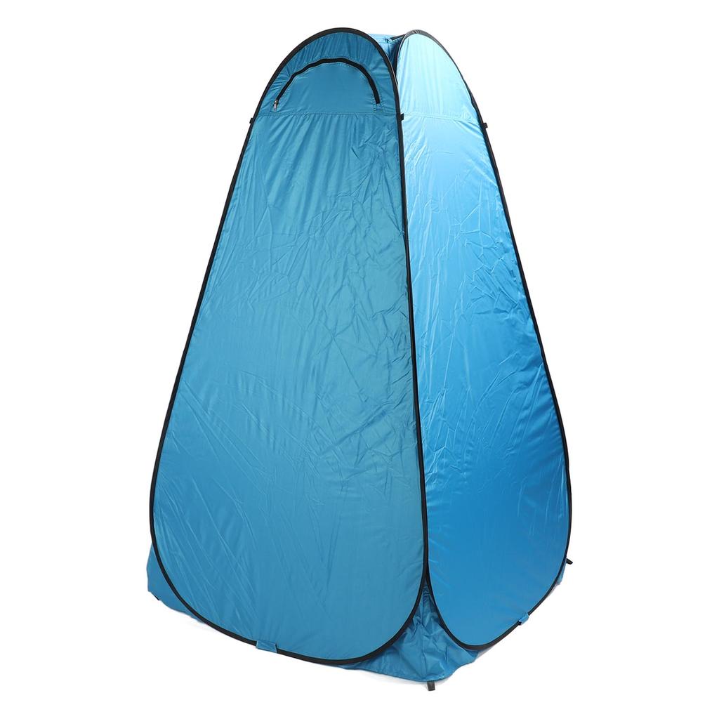 Outdoor Privacy Tent with Fixed Nail Blue Automatic Open Large Space Sun Protection Portable Shower Tent for Hiking
