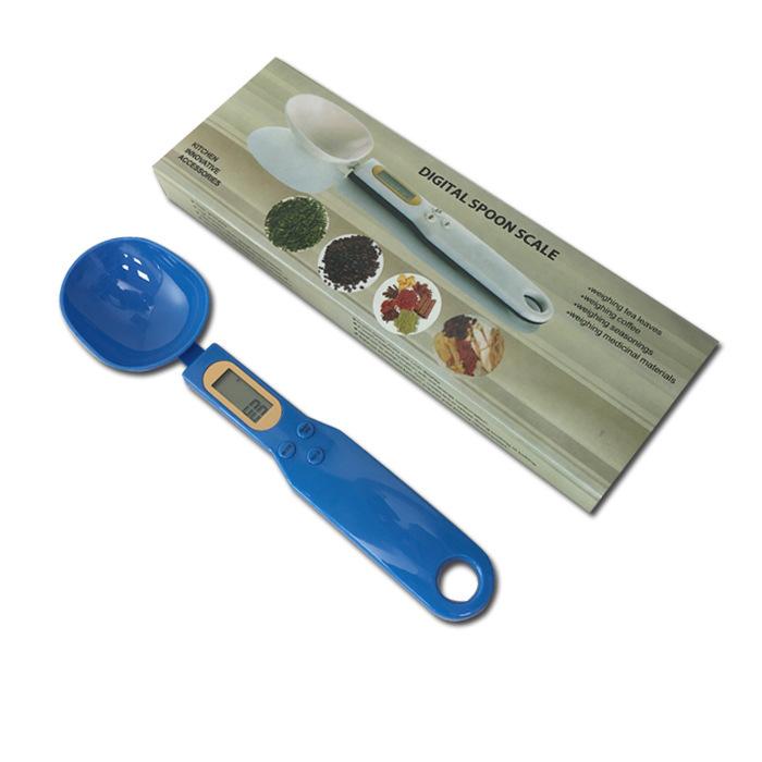 

Портативные ложки, весы, кухонные измерительные электронные ложки, ЖК-дисплей, высокоточный вес, еда, 500 г/0,1 г, инструменты для взвешивания трав для выпечки синий