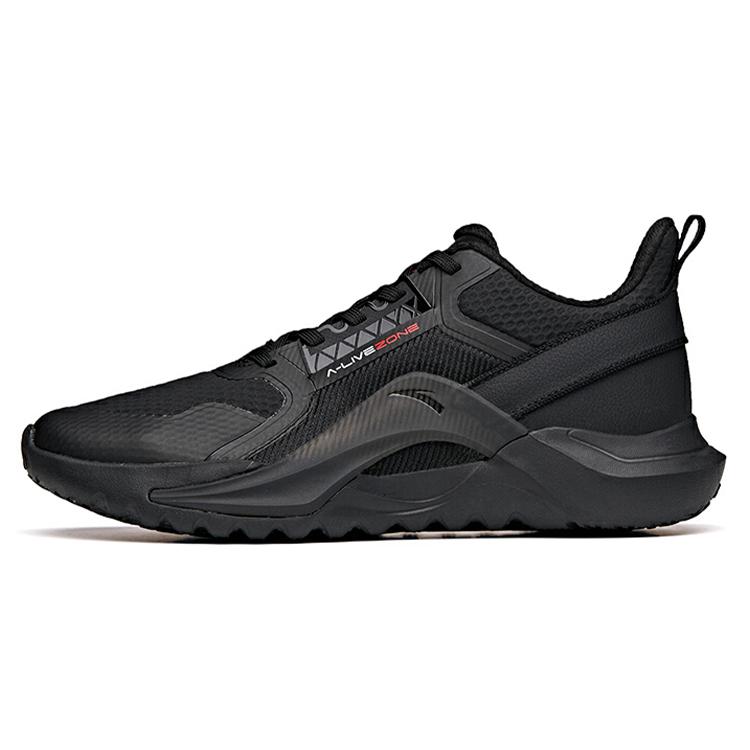 

New Anta Cushioning Anti Slip Wear Resistant Breathability Low Top Training Shoes Men s Pure Black 112117786-13 43