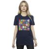Tom And Jerry Womens/Ladies Grid Squares Cotton Boyfriend T-Shirt