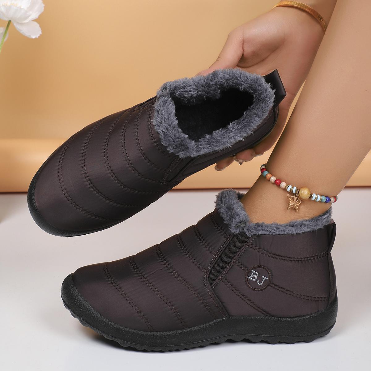 

Модные популярные зимние женские туфли на плоской подошве с круглым носком на плоской подошве для женщин, туфли на платформе без застежек, уличные вельветовые теплые однотонные туфли 45 шоколадный