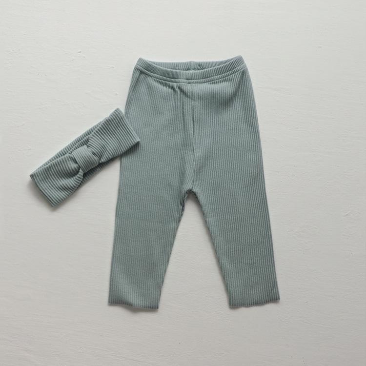 Autumn Ribbed Cotton Leggings for Babies and Kids - Multicolor Pajama Pants