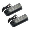 LED Car Flash Light Be Seen in Any Situation 2 x 12 24V 4 LED Orange Amber Light Lamp Recovery Flashing Breakdown Strobe Grill