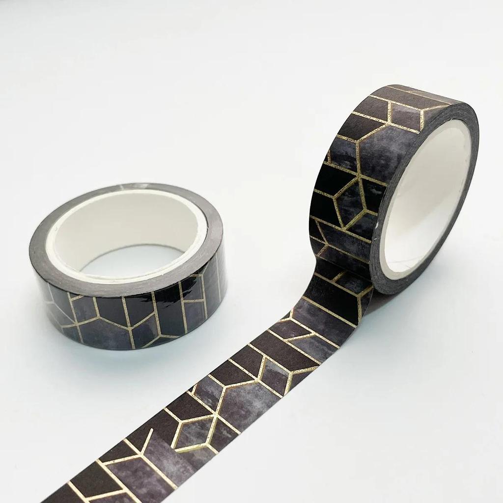 Gold Vintage Adhesive Washi Tapes Masking Tape Creative DIY Paper Tape Scrapbooking Tape Japanese Washitape Stickers
