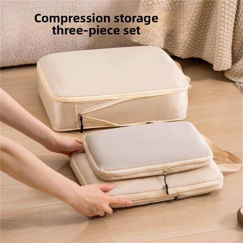 Travel Storage Set With Compression Bags For Clothes And Shoes For Efficient Packing