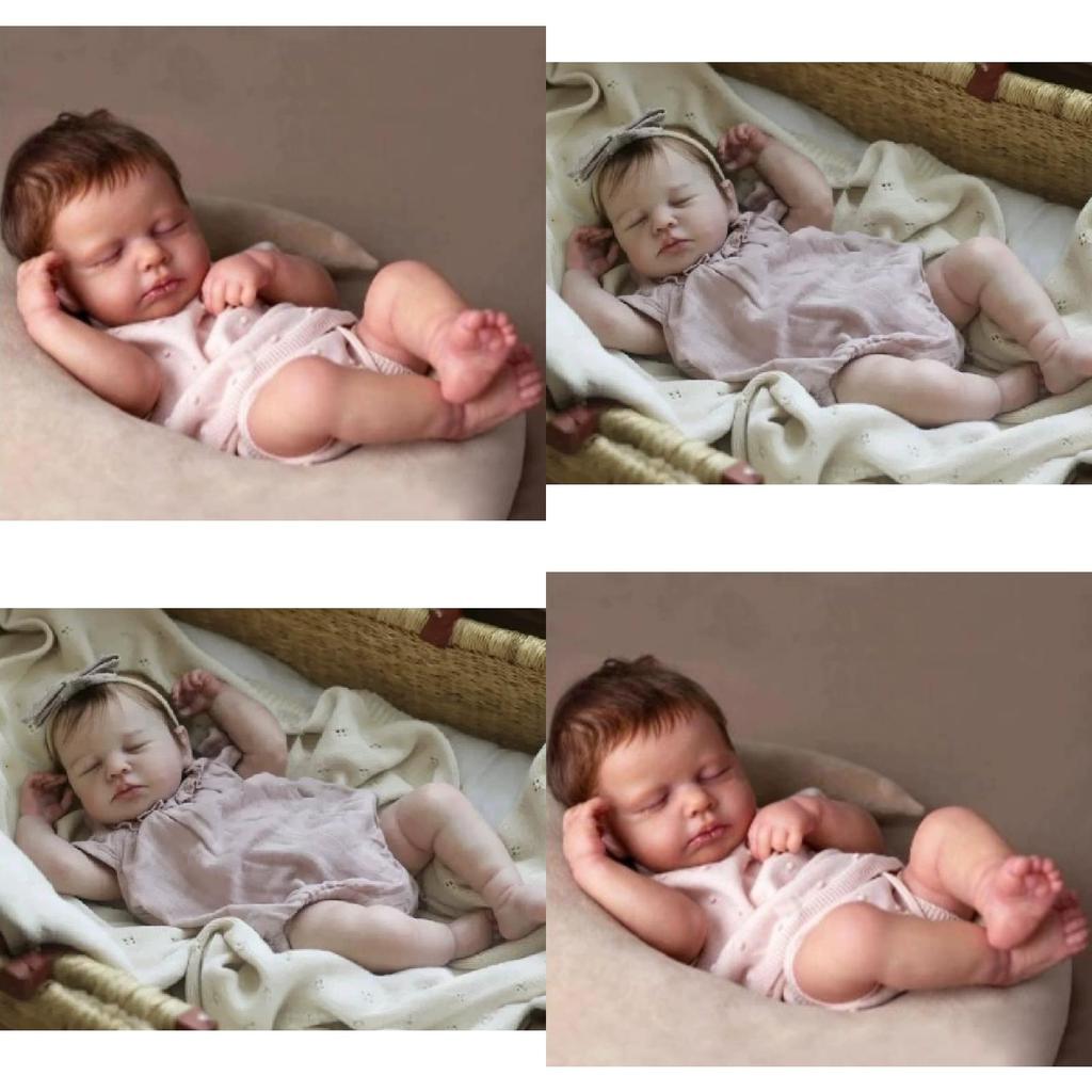 Loulou Reborn Baby Puppe Silikonhaut Realistische Spielzeug Für Sammler Und Kinder