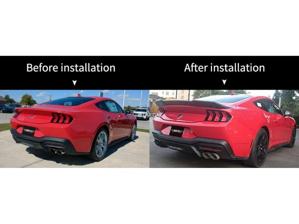 Carbon Fiber Rear Spoiler for Ford Mustang Dark Horse S650 Tail Wing Body Kit