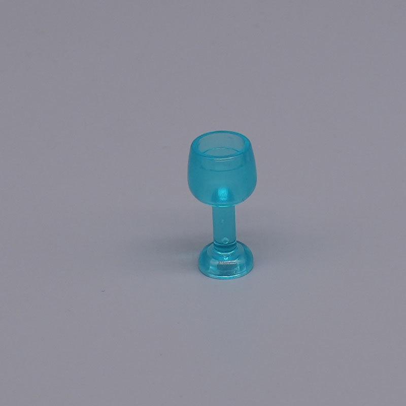 

50g Domestic Building Blocks High-Heeled Cup Red Wine Glass Compatible with 33061 Minifigure Assembly Accessories