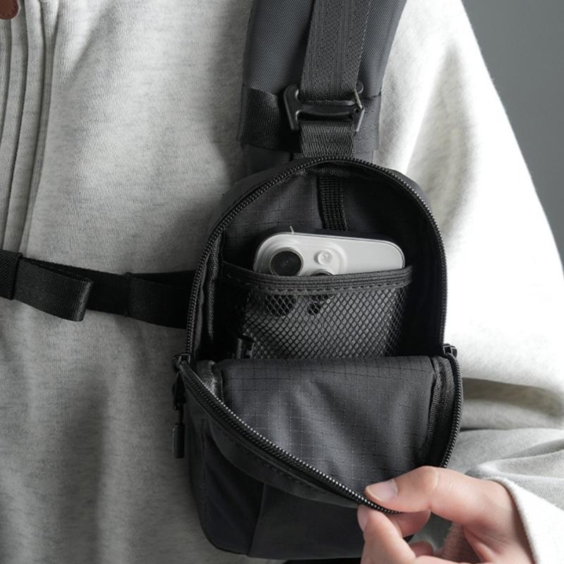 Adjustable Shoulder Strap Pouch Hanging Bag For Bags Camera Accessories Backpack Attachment With Extra Pockets Nylon