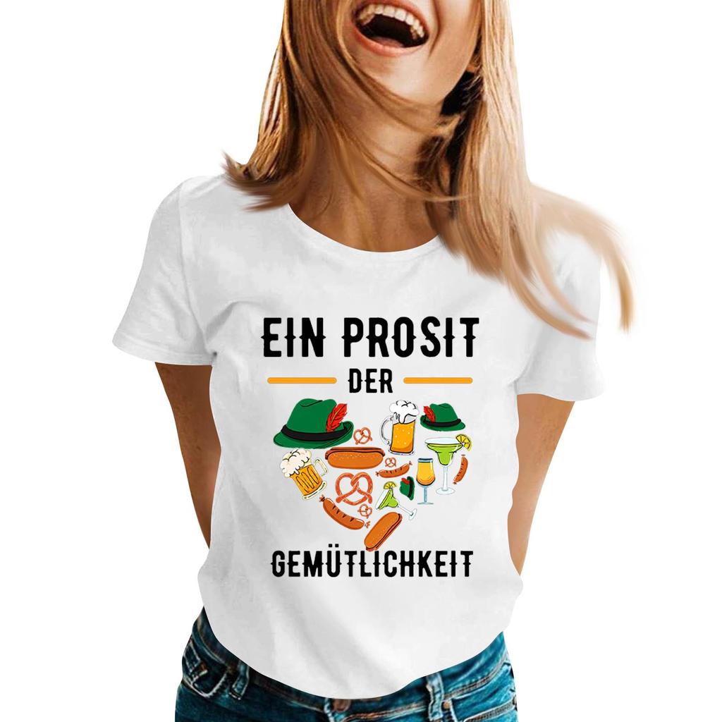 Fashion Casual Unisex Letter Print T-Shirt with Festival Graphic Design - Short Sleeve Round Neck Tee for Men and Women