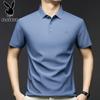 Men's Ice Silk Seamless Short Sleeve Polo Shirt