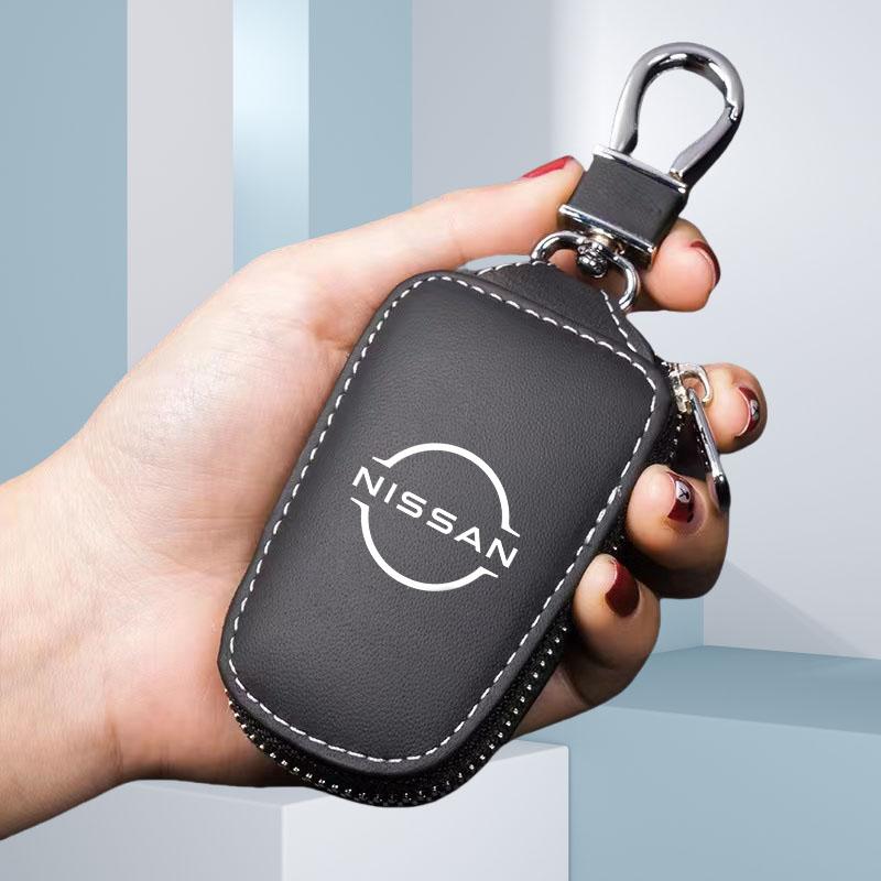 Yxkpz10 Portachiavi per Auto Borsa Organizer con Zip per Custode Custodia Chiavi per Nissan Qashqai Juke Micra X-Trail Sentra Patrol Accessori Auto
