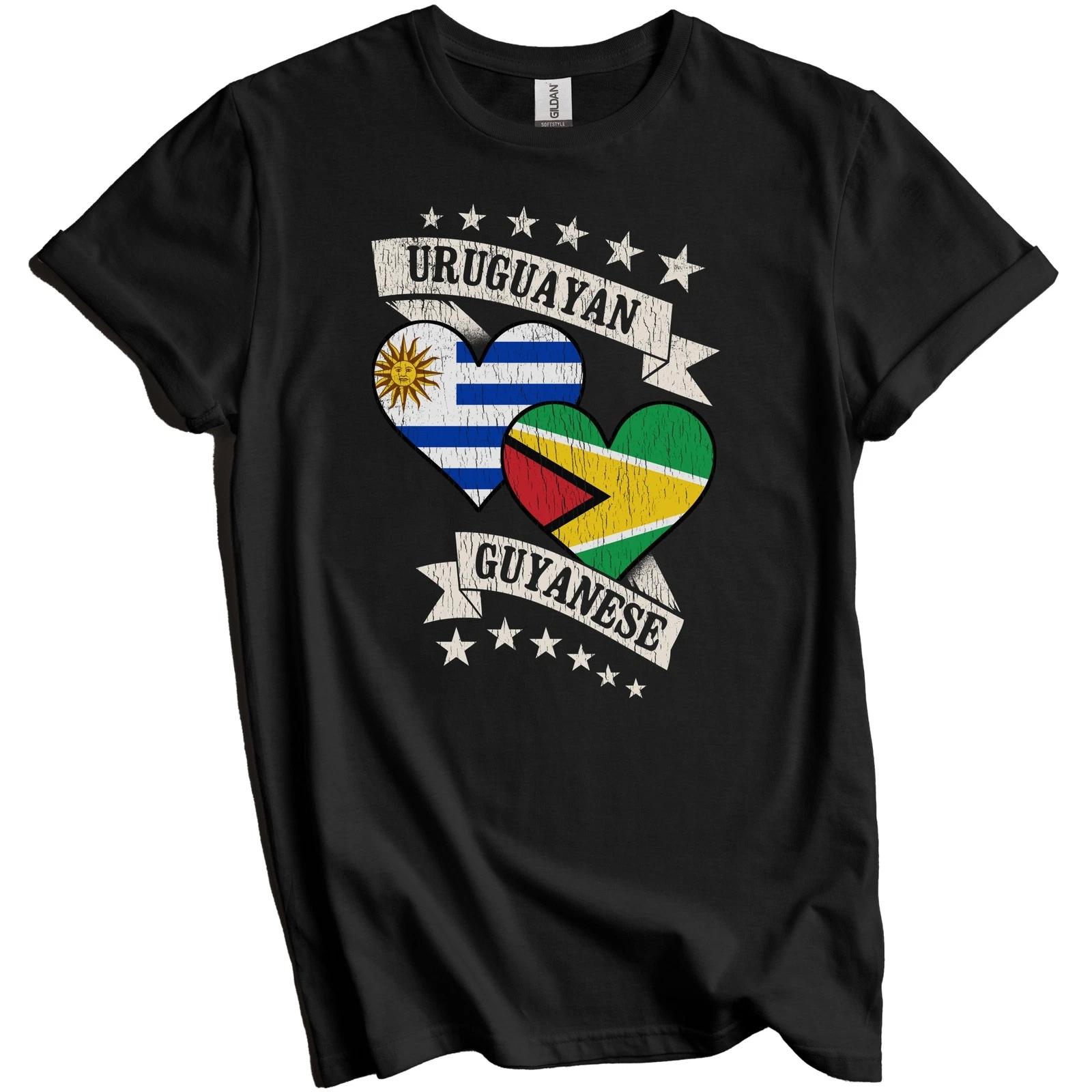 

Uruguayan Guyanese Heart Flags Uruguay Guyana T-Shirt M