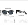 New Sunglasses Fashion Letters Decorative Square Frame Uv Sunglasses For Women 3197