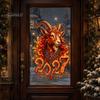 Static Glass Window Clings Chinese New Year Sticker, 2027 Goat Clings, Lunar of Sheep Decals Reusable Xmas Decor for Home Shop Decoration Holiday