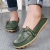 Fashion Sizes 34-44 Genuine Leather Flat Shoes Women Fashion Casual Nurse Shoes Hollow Soft Sole Non Slip Women's Shoes  Zapatos Mujer