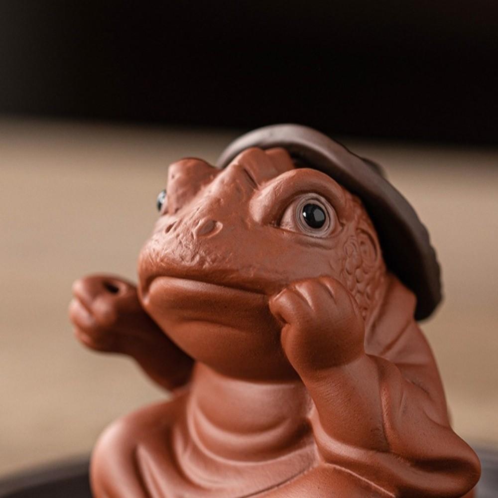 Ceramics Tabletop Incense Base Toad Fairy Incense Stick Burner Zen Space