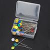 100pcs Flower Head Sewing Pins Flat Head Straight Quilting Pins for Sewing   Projects