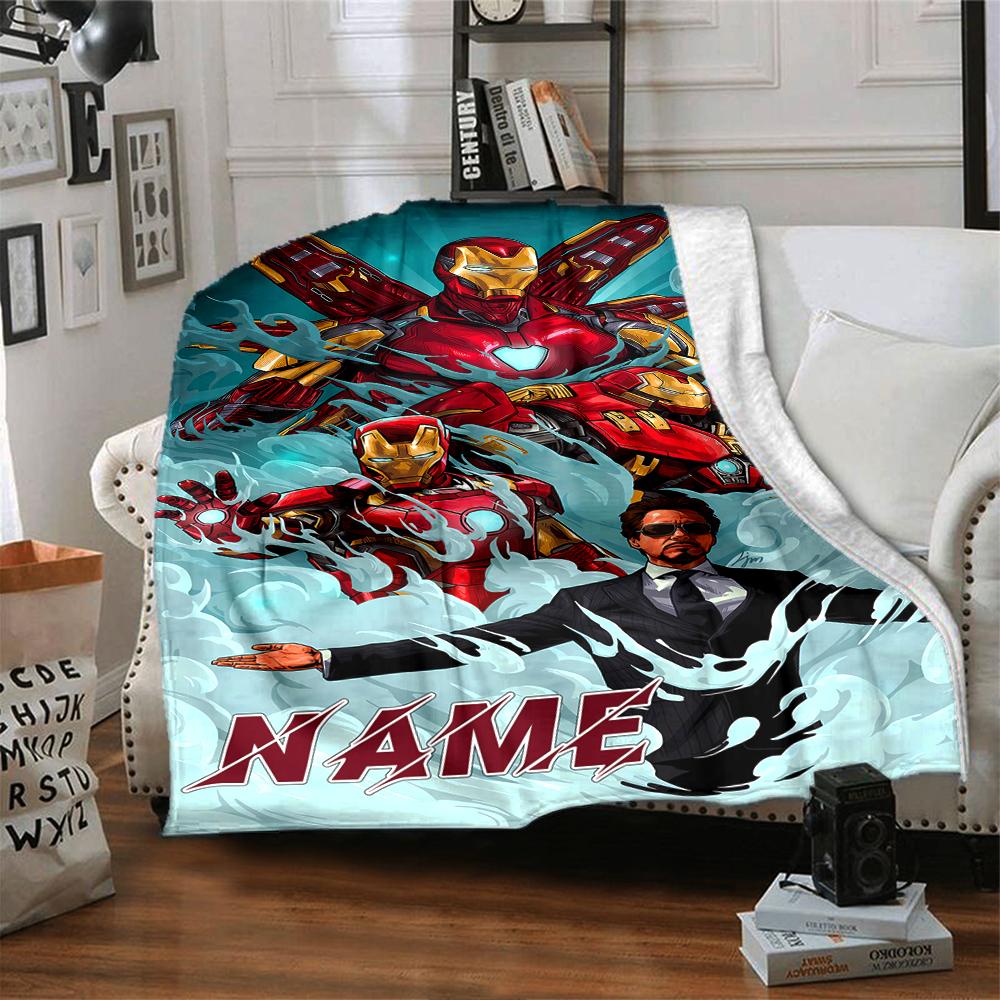 Custom Name Deadpool Wolverine blanket for Couch & Bed, Plush Cozy Fuzzy Blanket Super Soft & Warm Blankets for Fall and Winter. 090823