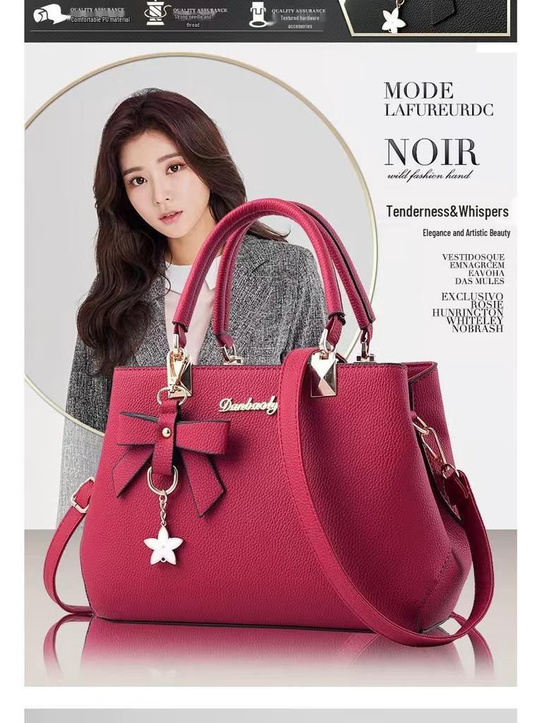 Taizhou Korean-Style Women's Trendy Large-Capacity Textured Shoulder & Crossbody Bag