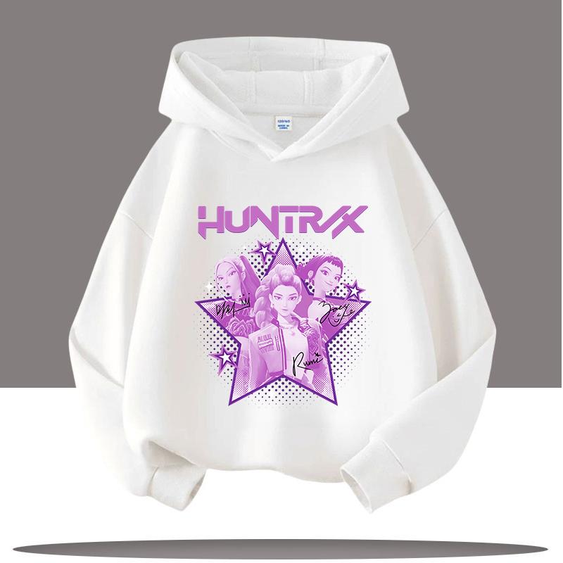 Høst 3D KPop Demon Hunters Trykte Hettegensere Moteable Casual Sport Langermet Barne Gutt og Jente Barn Unisex Hettegensere