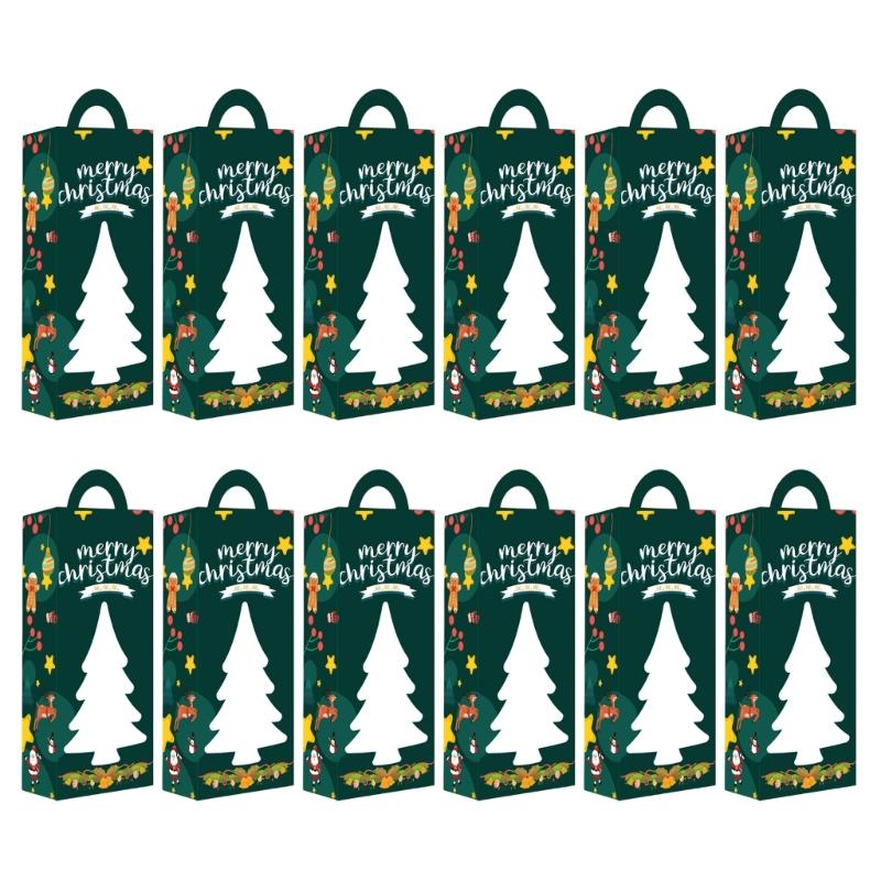 

12PCS Gift Boxes with Holiday Designs Easy Foldable Storage for Christmas Birthdays Weddings Parties and Family Crafts 1