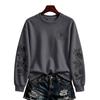 Women's Halloween Pullover Sweatshirt Casual Printed Long Sleeve Top